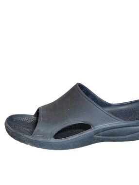 Dawgs Blue Slides Sandals Womens Size 8 Navy Solid Open Toe Shoes